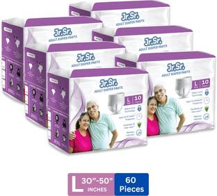 Jr. Sr. Pull-up Pants with Wetness Indicator | 76-127 cm (30"-50") | Pack of 6 | Adult Diapers - L
