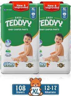 TEDDYY Easy Diaper Pants with Rash Protection and 3x Faster absorption Technology - XL