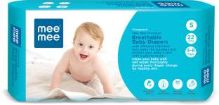 MeeMee Premium Breathable Baby Diapers (Small Size, 22 Pieces) - S