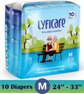 lyficare Classic Pants | Waist Size (24-44 Inch) Adult Diapers - M