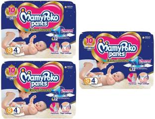 MamyPoko Pants Extra Absorb Small Size Diaper Pants S - 4x3 Diapers - S