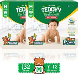 TEDDYY Easy Diaper Pants with Rash Protection and 3x Faster absorption Technology - M