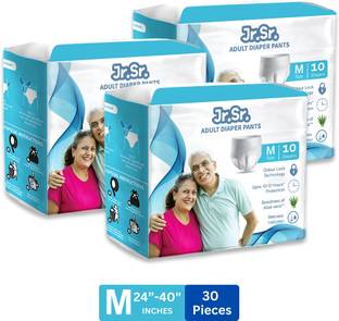 Jr. Sr. Pull-up Pants with Wetness Indicator | 61-102 cm (24"-40") | Pack of 3 | Adult Diapers - M