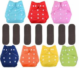 Smoky Reusable Premium Washable Cloth Diaper for Kids - S - M