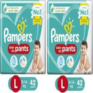 Pampers Diaper Soft Pants Lotion Grap With Aloe Vera - L