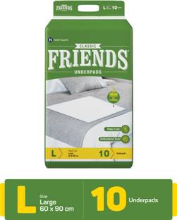 FRIENDS Classic,Soft & Super Absorbency 60x90 cm Disposable Underpads Adult Diapers - L