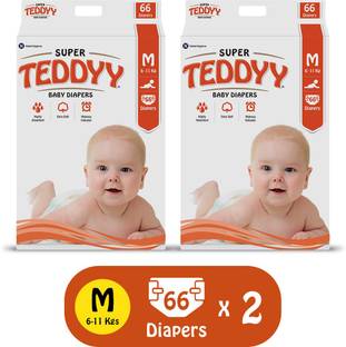 TEDDYY Baby Tape Diapers Super - M