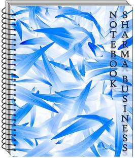 KRASHTIC Big A4 Spiral Unruled Notebook, 75 GSM Paper, Set of 1(blue light ) A4 Note Book Unruled 200 Pages