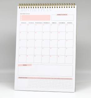 INNAXA Desktop monthly planner, Tear-off organiser notepad, To-do list notebook A4 Note Pad Ruled 50 Pages