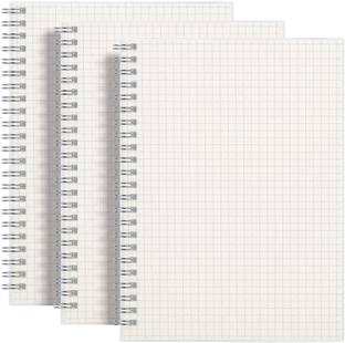 Nokingo Graph Paper Notebook 3 Pack Graph Grid Spiral Notebook A5 Notebook Graph 160 Pages