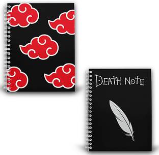 RINKON Anime Notebook Deathnote PACK 2 Comics Death note Diary Notepad A5 Note Book Unrulled 160 Pages