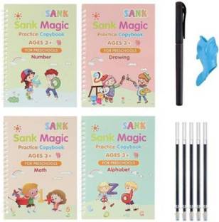 KHALIFA AND BADSHAH Sank Magic Practic Copybook Book-size Organizer Ruled 40 Pages