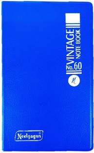 NEELGAGAN No. 60 Vintage Note Book Soft Cover P-5 (9.5 x 15.5cm) Assorted Notebook Ruled 160 Pages