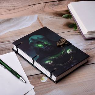 NIZAM HANDICRAFT Dr doom Printed Diary Notebook With Lock Clasp For Gift/Office A5 Diary 200 200 Pages