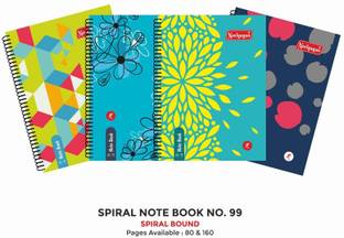 NEELGAGAN Spiral Note Book No. 99, Writing Note book P-5 (18.0 cm x x25.0 cm) Regular Notebook Ruled 80 Pages
