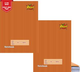 APEX MEDIA AND MARKETING INDIA Long Notebooks A4 Notebook Ruled Sheets 220 Pages