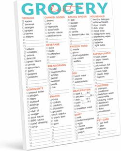 Inkdotpot Grocery list Planner Regular Planner Unruled 54 Pages