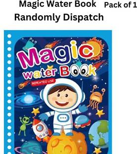 Ease Reusable Magic Water Quick Dry Book Water Coloring Book Doodle with Magic Pen Pen Gift Set