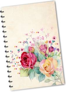ESCAPER Red Roses Yellow Roses (RULED) Designer Diary, Journal, Notebook, Notepad A5 Diary Ruling 160 Pages