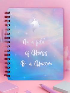 Doodle Unicorn Notebook with Dangler A5 Diary Ruled 160 Pages