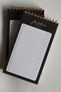 INNAXA Spiral To Do List Planners,Notepad A6 Note Pad Ruled 50 Pages