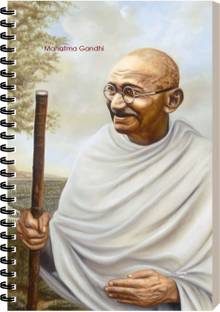 ESCAPER Mahatma Gandhi Diary, Aesthetic Notepad For Office, Travel A5 Diary Ruled 160 Pages
