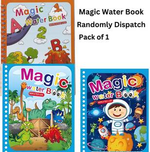 Extraposh Water Magic Book, Magic Doodle Pen, Coloring Doodle Drawing Regular Gift Set unrulled 40 Pages
