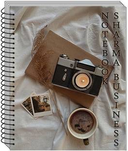 SHARMA BUSINESS Spiral Notebook A4 Size 200 Pages Unruled White Plain Page A4 Notebook Unruled 200 Pages