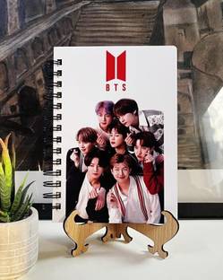 hariom trading and co BTS DIARY, MDF Handcraft Designer Diary A5 Diary Ruled 160 Pages