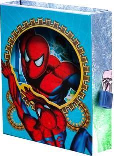 Art Bundle marvel lock diary notebook for kids-16.5*13.5*3 cm A6 Diary yes 100 Pages