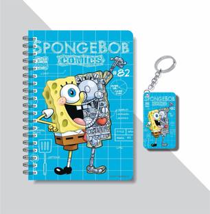 craft maniacs SPONGEBOB 2023 COLLECTION A5 Diary RULED 160 Pages