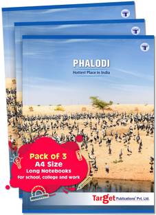 Target Publications Long | Phalodi | Single Line Copy|A4 Size 164 Pages|21x29.7cm Regular Notebook Ruled Pages 140 Pages
