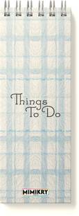 Mimikry To Do List 120 gsm Hard Cover | 3.25 x 9 inches | Regular Desk Planner Ruled 100 Pages