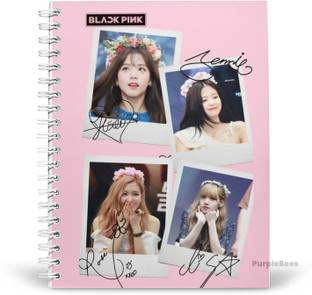 PurpleBees BlackPink Special Diary A5 Diary Unruled 160 Pages