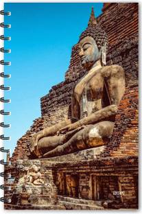 ESCAPER Buddha on Mountains Diary (RULED), Buddha Diary, Devotional Dairy, God Diary, Designer Diary, Journal, Notebook, Notepad A5 Diary Ruled 160 Pages