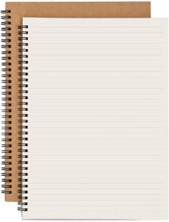 INNAXA Spiral Notebook, Kraft Cover Ruled Pages A4 Notebook Ruled 100 Pages