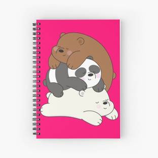craft maniacs BARE BEARS 2023 COLLECTION A5 Notebook RULED 160 Pages