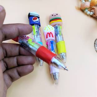 Paper Bear Pizza Burger Pepsi French Fries Ball Pen