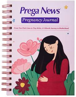 PREGANEWS Pregnancy Journal Book-size Diary Ruled 150 Pages