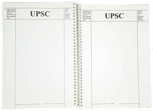 kawality SPIRAL A4 Note Book UPSC Mains Answer Writing Civil exam Booklet 70gsm quality(multicolor,cover) 200 Pages