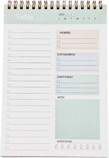 Greeshma Daily Planner To Do List Notepad Organizer Writing Pad for Home, Office, A5 Planner Single Rule 50 Pages