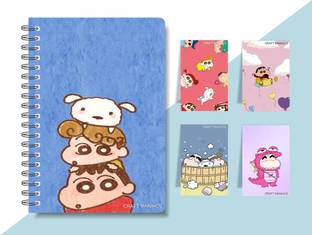 craft maniacs SHINCHAN 2023 NOTEBOOK COLLECTION A5 Diary RULED 160 Pages