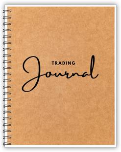 TimeWise Trading Journal Monochrome Stock Market Notebook Day Trade Log A5 Journal Unruled 130 Pages