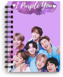 craft maniacs BTS 2023 NEW DIARY COLLECTION A5 Notebook RULED 160 Pages