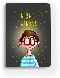 Doodle Monk Night Thinker Journal Notebook A5 Notebook Designed 96 Pages