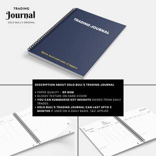 SOLO BULL SB originals Trading Journal A5 Journal Table 128 Pages