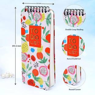 Memorys Softbound Spiral Planner To Do List (8 x 3.5 inches) Regular Planner Ruled 200 Pages