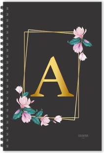 ESCAPER A letter diary (Ruled - A5), A initial Diary, A alphabet Notebook A5 Diary Ruled 160 Pages