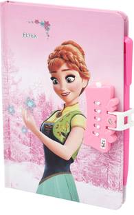 TECHNOCHITRA Amazing Frrozan Printed Diary with Number Lock Pen Gift Set