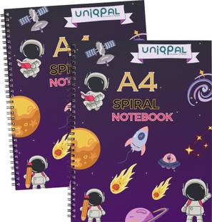 UNIQPAL SET OF 2 A4 Notebook RULED 200 Pages